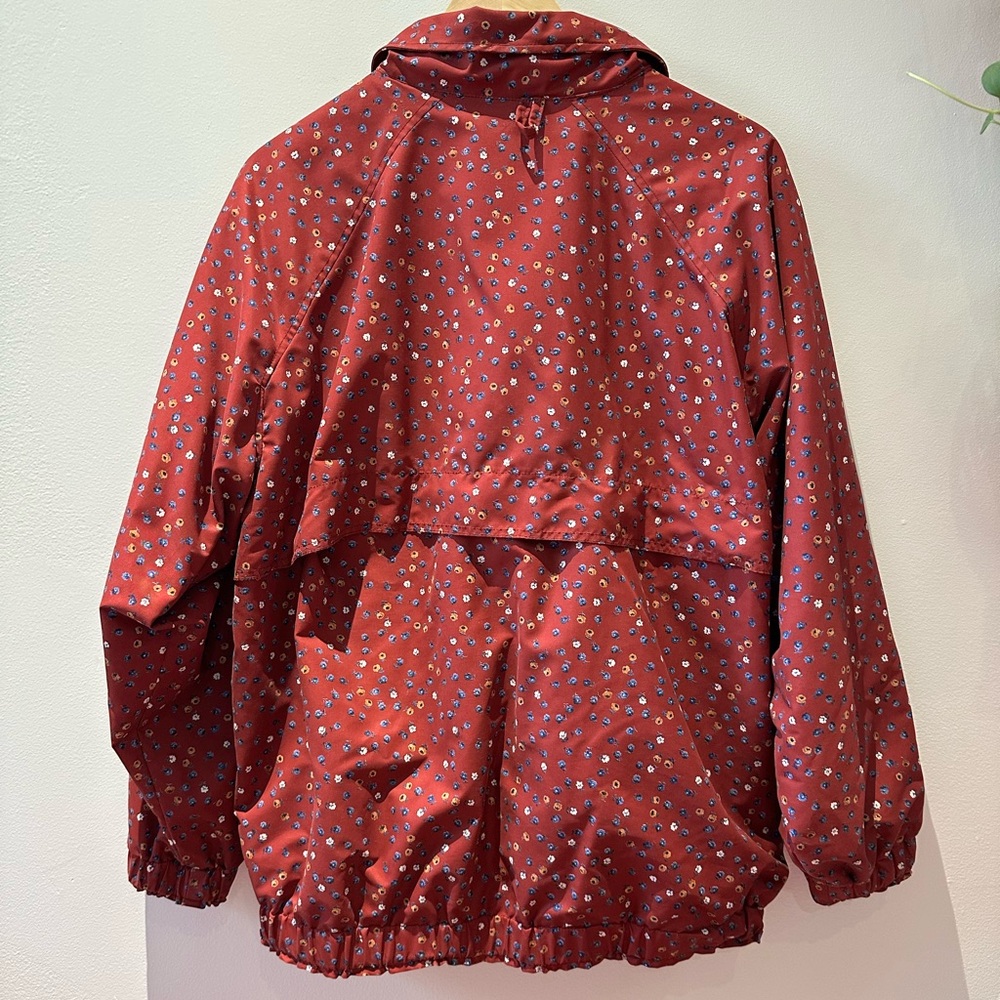 W’s Vintage 90’s Louis Garneau coat floral lined Windbreaker jacket. - Picture 3 of 5
